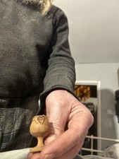 Set Of 5 Small Wooden Goblets 