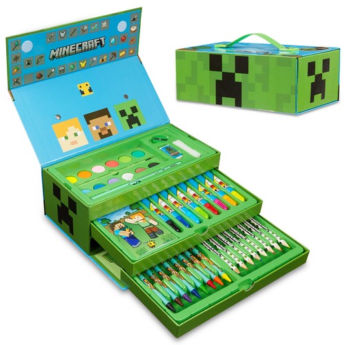 Minecraft art set colouring - -,