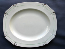 Alfred Meakin Art Deco platter Marigold Princess shape c 1930s