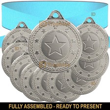 80 x Silver Medals with Plain