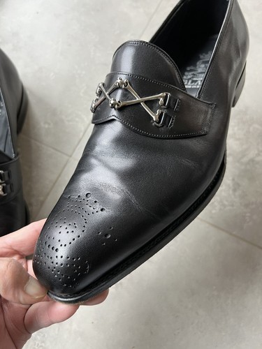 Barker black leather loafers - barker,