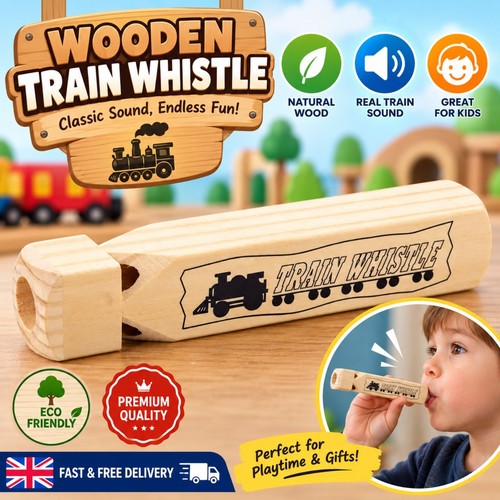 Wooden train whistle - train,