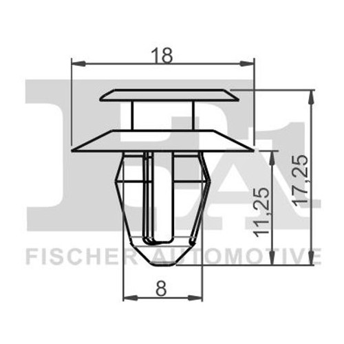Fits fischer 40006 - 10-40006.10, clip