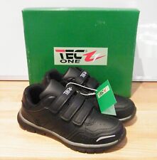 Tec One womens Black Shock Absorbing Trainers Wide Fit Running Shoes Size 3/36