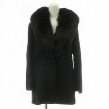 Lamb & Fox Fur Coat Black M Fully Lined Winter Outerwear