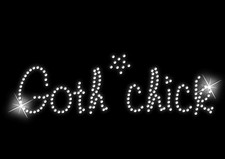GOTH Chick Iron on Hen Night -