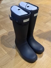 Hunter Original Navy Wellington Boots Junior Size UK 4 Brand new