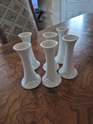 White ceramic place card - white,