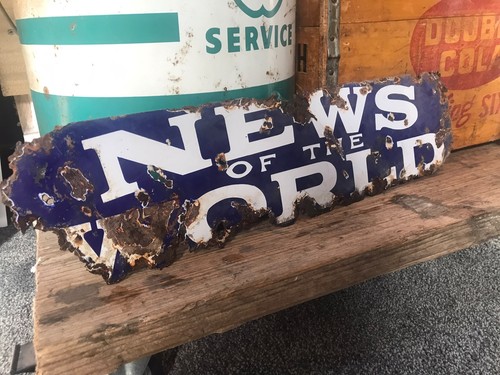 Vintage signs original enamel - original,