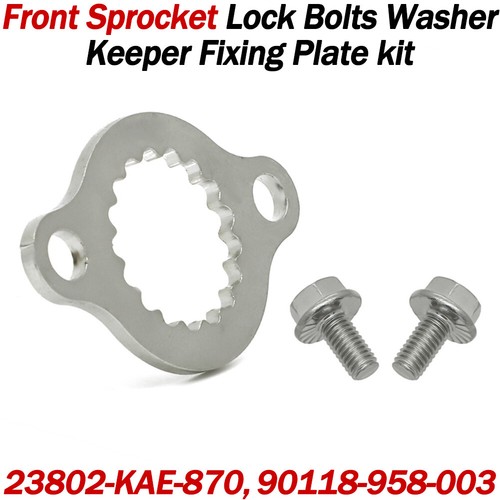 Front sprocket bolts washer - front,
