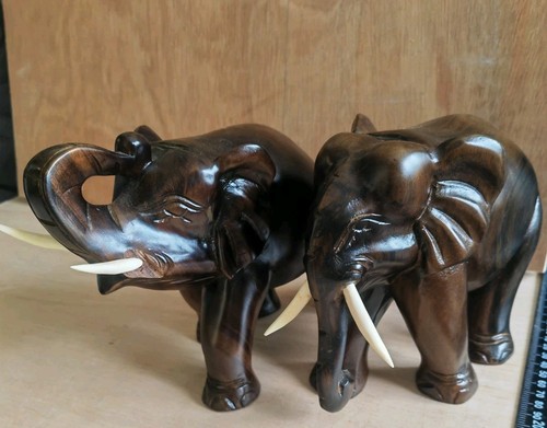 Large wooden elephant - 2,
