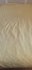 Vintage Yellow Candlewick Bed Cover Bedspread Blanket King Size