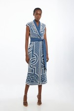 Karen Millen Wrap Midi Dress