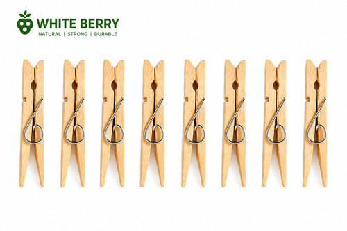 Wooden clothes pegs - wooden, hard