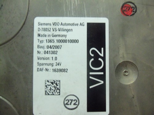 Daf 105xf vic2 - 105xf, electronic