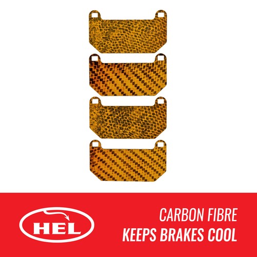 Hel front carbon brake pad - hel,