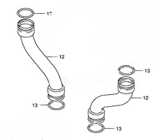 Front Engine Oil Tubes Pipes