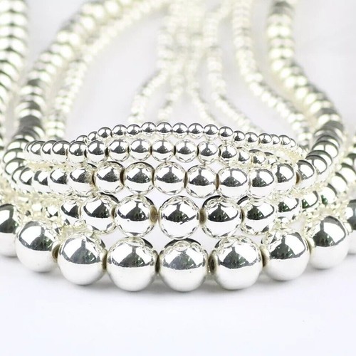 Hematite white gold beads - beads, for