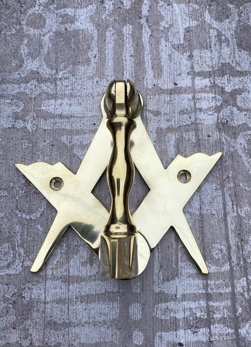 Masonic door knocker - door, solid