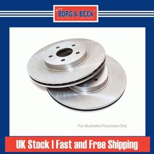 2x Brake Discs Vented For BMW Z3 M 3.2 Borg & Beck Rear 2227177 34212227177