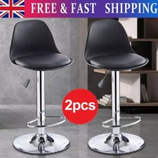 New 2Pcs Adjustable Breakfast Bar Stools Swivel Gas Lift Chair Kitchen Cafe Pub
