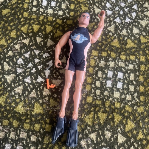 Vintage swimmer scuba - scuba, action