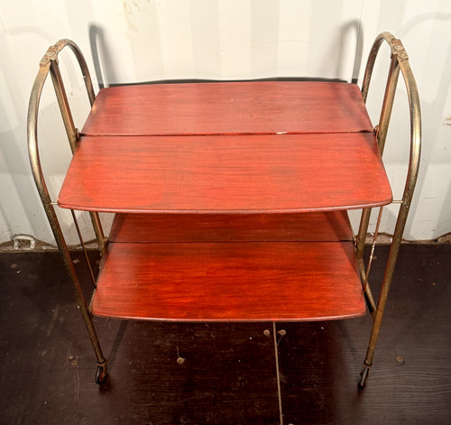 Vintage folding tea trolley - vintage,