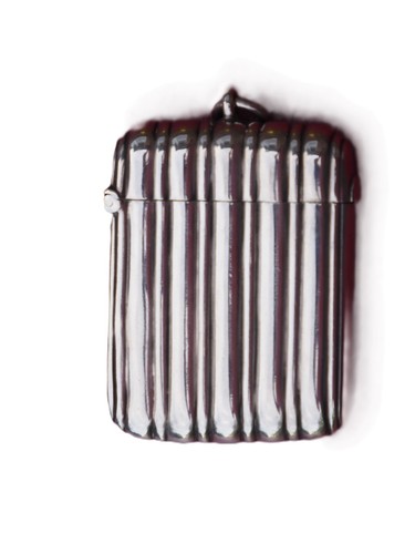 Silver vesta case - vesta, hallmarked
