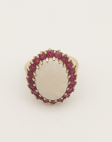 9ct gold opal ruby - 9ct, ct