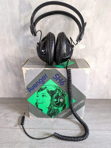 Vintage audio headphones - vintage,