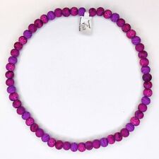 Viva Clay Beads - Elasticated Necklace - "Merlot"