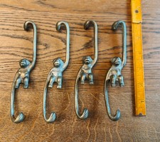Midcentury Brass Monkey Hooks