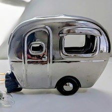 Silver Ceramic Caravan Camper