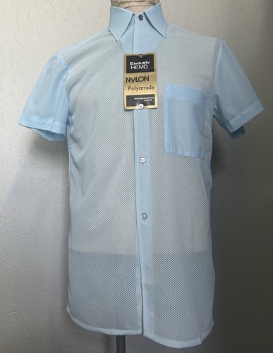 1960s 1970s men blue 100 - blue, 100%