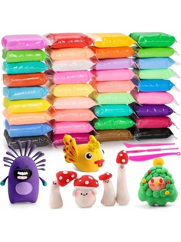 Colors air dry clay set - 36,