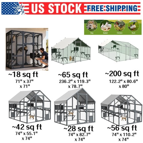 Large outdoor cat enclosure - large,
