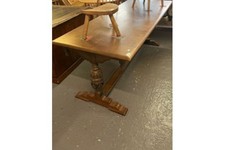 Refectory Table+Ladderback 6 Chair Kitchen Set(5+1)-GreatCondition-FREE DELIVERY