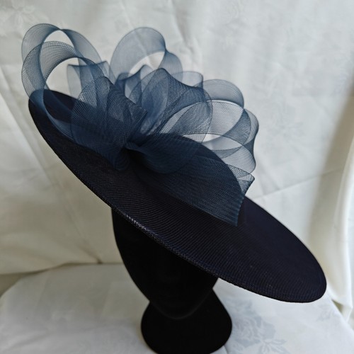 Navy blue flower - flower, wide