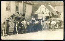GERMANY Mannheim 1910s Heinrich Lanz Steam Tractor Factory. Real Photo Postcard