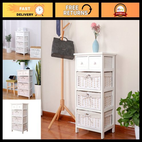 Stylish white bedside table - stylish,