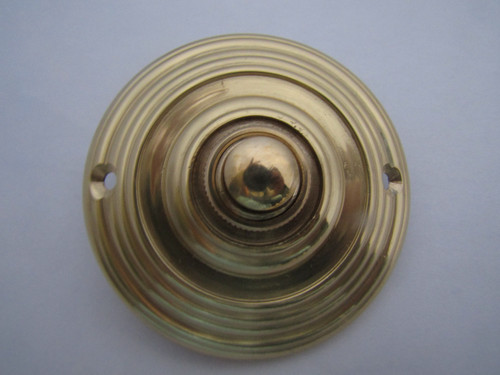 Solid brass door bell - door, push