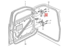 Genuine Door Hinge Left Upper