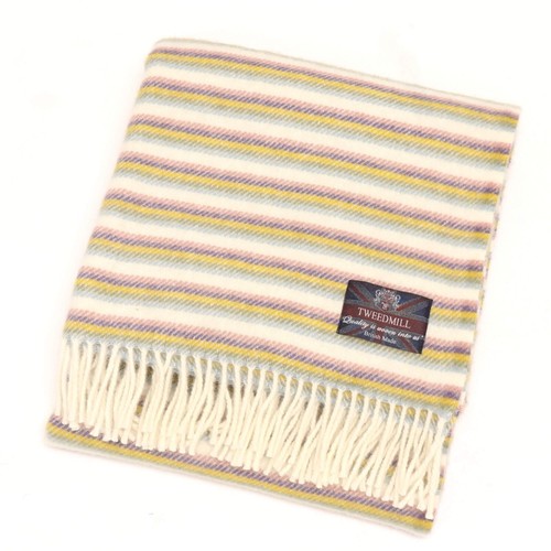 Tweedmill stripe wool throw - stripe,