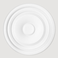 Ceiling Rose Polyurethane Resin – Concentric Circle Modern 'Mensa' Dia 62cm