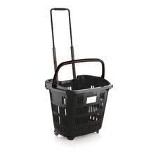 Black Plastic Shopping Basket