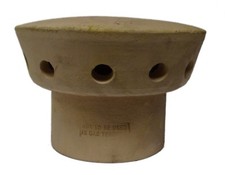 Clay Chimney Spigot Cowl Rain Cap Fluevent Pepper Pot Clay Chimney Vent BUFF