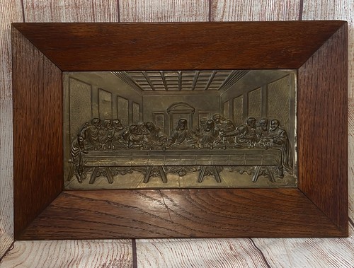 Antique brass the last supper - brass,