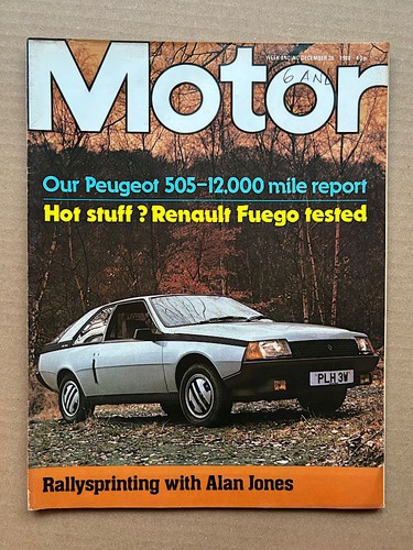 Renault fuego motor magazine - fuego,