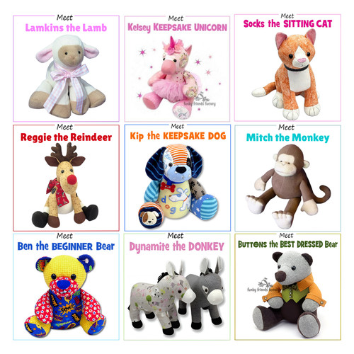 Sewing pattern teddy bear - pattern,