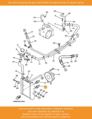 Yamaha thermo switch assy - switch,